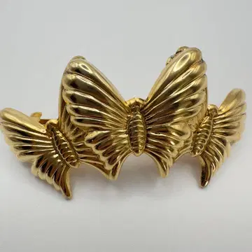 빈티지 프랑스제 머리핀 나비 버터플라이 골드 컬러