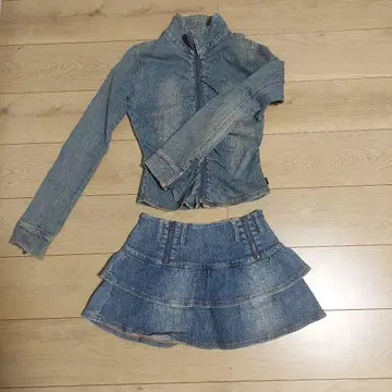 베이비 쇼프 데님 셋업