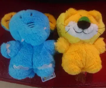 타베코 동물 후와모후 봉제 인형 2개 세트