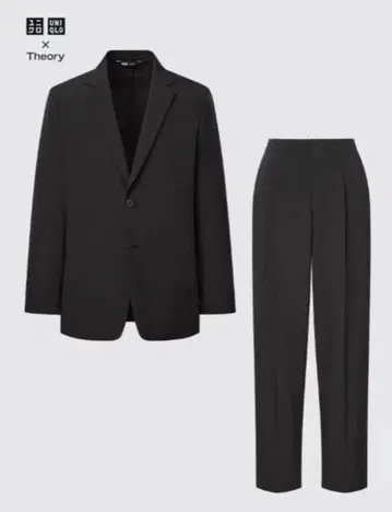 유니클로 UNIQLO x Theory 비즈니스 정장 블랙 셋업 M