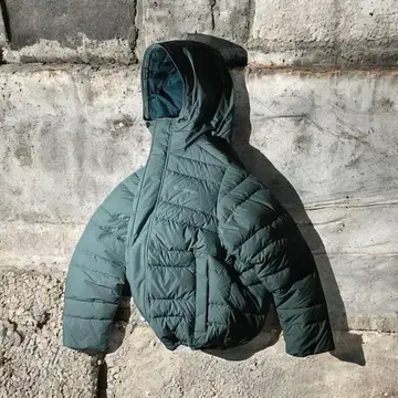 컬럼비아 퍼프다운 후디드 푸퍼 재킷 테크 스카이블루