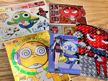 개구리 중사 케로로 스티커 카드 케로로 쿠루루 기로로 타마마 도로로