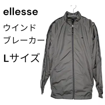 ellesse 엘레쎄 윈드 브레이커 L 그레이 나일론 자켓