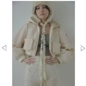 CEREAL FLOWER QUILT FUR BLOUSON