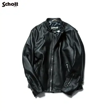 SOPHNET. SCHOTT LEATHER RIDERS JACKET