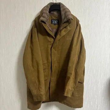 구제 90s PLAYBOY 코트 울 코트 카멜 로고