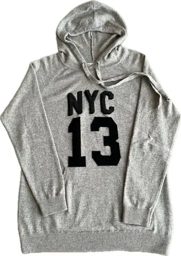 퀸앤벨 QUEEN AND BELLE 니트 후드티 그레이