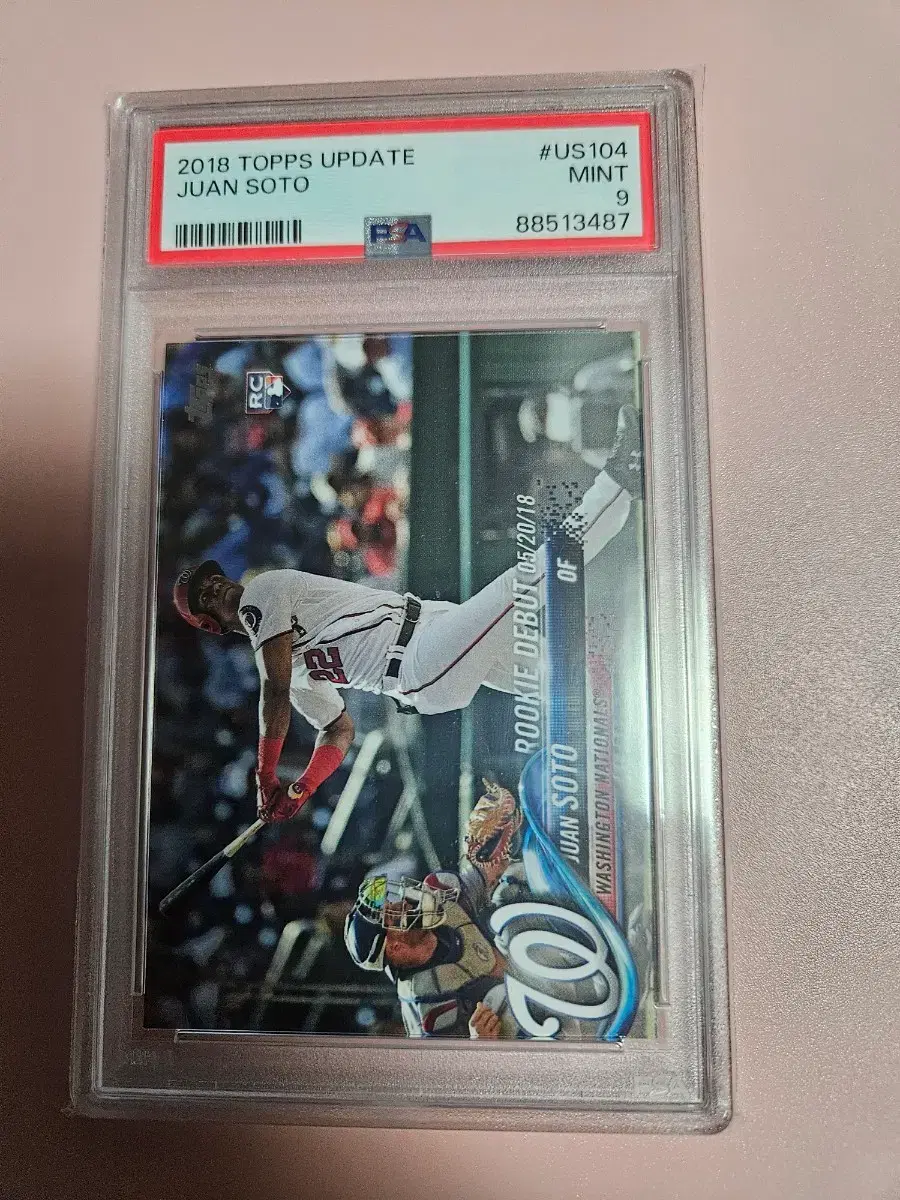 MLB)후안 소토 PSA 9등급 2018 Topps 루키 카드