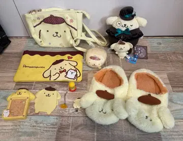 폼폼푸딩 산리오 묶음 판매 헤이세이 레트로 슬리퍼 파우치 봉제 인형