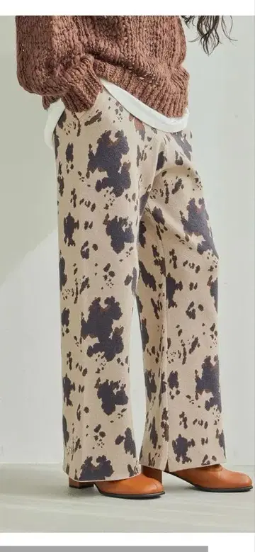 부드러운 터치 니트 팬츠 니코앤드