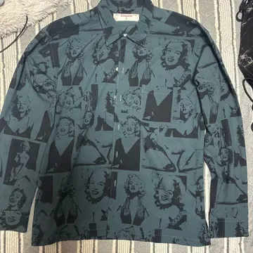 Temptation 마릴린 몬로 패턴 긴팔 셔츠 M