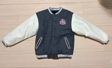 오하이오 주립대학교 바시티 자켓 그레이 유니버시티 자켓 남녀 공용