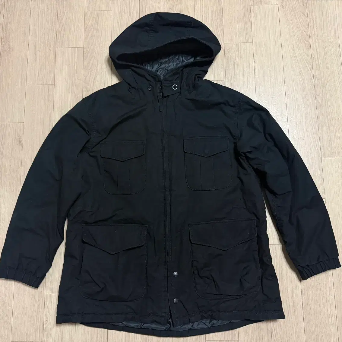 Uniqlo Engineered Garments Collaboration PuffTech Hooded Coat Dark