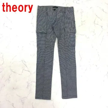 A7230 띠어리 캐주얼 팬츠 카고 팬츠 하운드투스 면 그레이 2