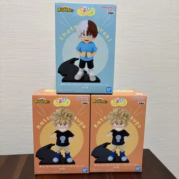 히로아카 바쿠고 카츠키 토도로키 쇼토 피규어 치아피코 3점