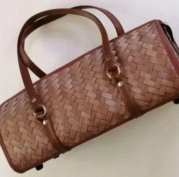 로우 보스턴 백 401 Walnut 목직물 가방 쿠리진 나무 가방