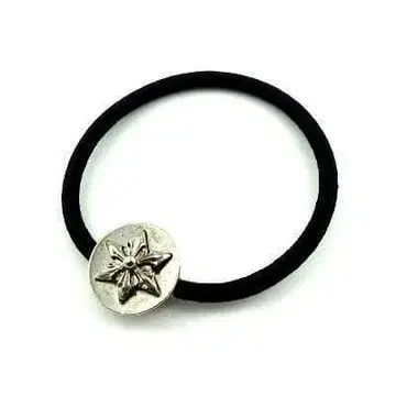 CH 헥사그램 콘초 머리끈 실버 팔찌