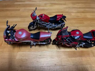 혼다 오토바이 모델 3대 세트 빨간색