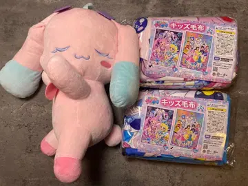 비밀의 아이프리 스야스야 프렌드 봉제 인형 프리우사 키즈 담요 3종 세트