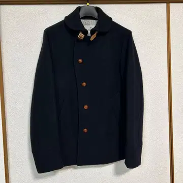 EDIFICE 에디피스 멜톤 코트 숄카라 소가죽