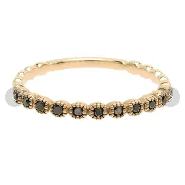 (레어템)agete K10 블랙 다이아몬드 반지 9호