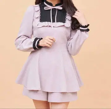 SecretHoney 스퀘어 요크 셋업 핑크