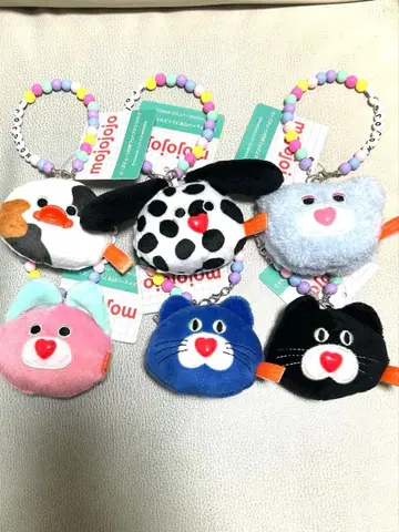 mojojojo 비즈 체인 포함 페이스 마스코트2 총 6종