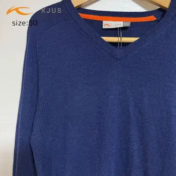 KJUS 네이비 V넥 스웨터 사이즈 50