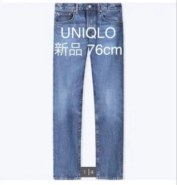 새상품 택 포함 UNIQLO 유니클로 레귤러 핏 청바지 76cm