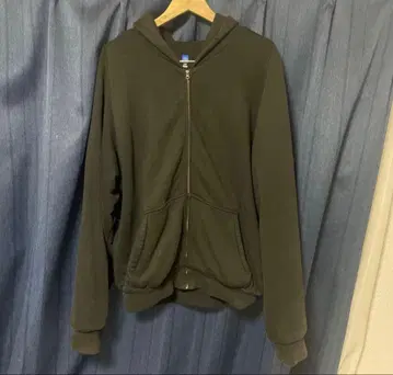 YZY 다크 그레이 풀 집업 후드티 L 사이즈