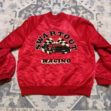 80s 나일론 바시티 자켓 USA제 HART WELL 레이싱