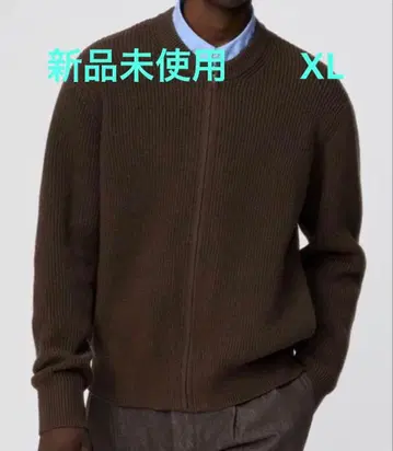 유니클로C / 크루넥 풀 집업 가디건 XL 사이즈