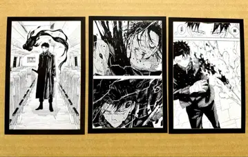 카구라바치 흑백 엽서 롯페이 치코, 소죠 겐이치 3장 세트