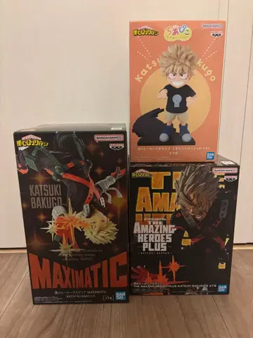 히로아카 바쿠고 카츠키 피규어 3종 세트