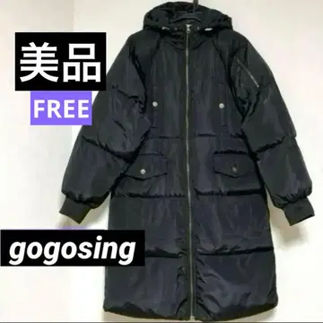 gogosing 롱 패딩 롱 코트 롱 한국 후드 부착 빅