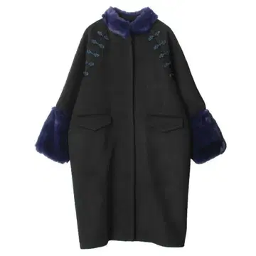 PAMEO POSE 코쿤 코트 차이나 롱 코트 파메오 포즈