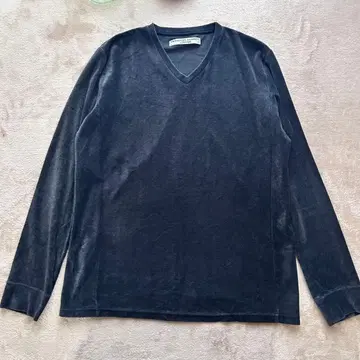 [ KATHARINE HAMNETT ] 벨로아 V넥 롱T 그레이 XL