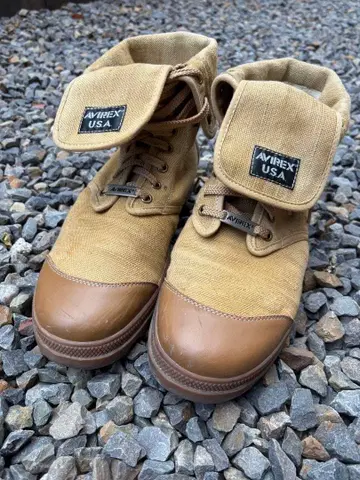 AVIREX SCORPION 디저트 베이지 캔버스지