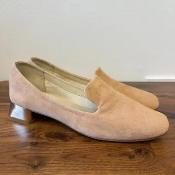 레페토 핑크 베이지 스웨이드 로퍼 39