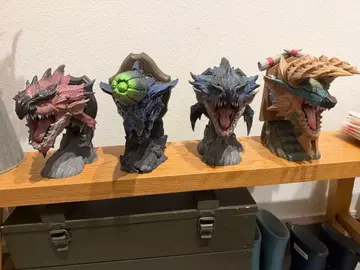 몬스터 헌터 헤드 피규어