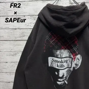 906a [레어 XL] FR2 x 사풀 빅 로고 빅 로드맨 후드티