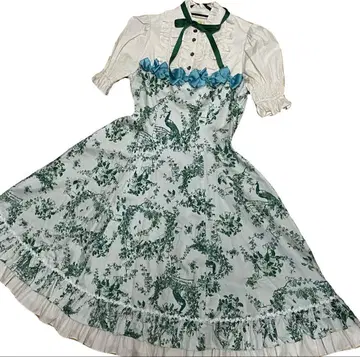 [ 미착용 ] VM 원더가든 메니리본돌 드레스 그린