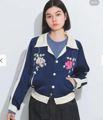 테일러 토요 x BEAMS BOY 별주 스카잔 네이비