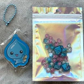 물방울짱 바스락 스트랩 세트