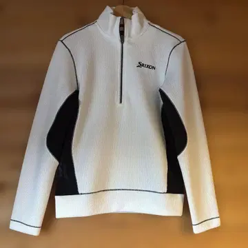 Srixon 집업 셔츠 화이트/블랙