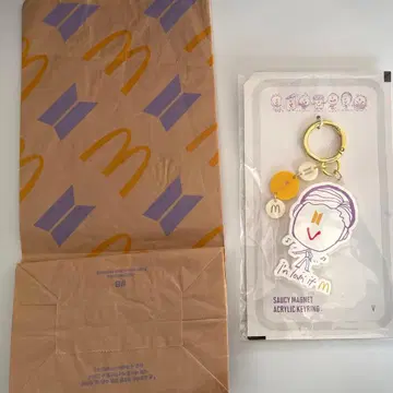 BTS 맥도날드 아크릴 키링 V 태태