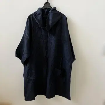 대성 염직 공방 린넨 카스리 네이비 튜닉 일본제