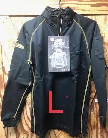 도라이치 방풍 안감 플리스 L 사이즈 블랙 x 금 7986-623 01