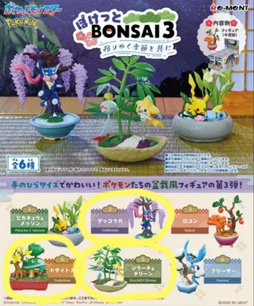 포켓몬 폿케토 분재 3개 묶음 판매 지라치 개굴닌자 토대부기