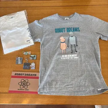 로봇 드림스 티셔츠 2장 남성용 M 키링 팜플렛 등 일괄